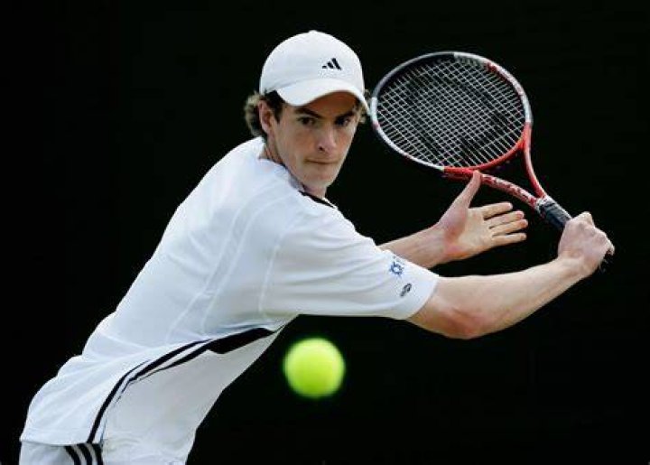 Andy Murray in action