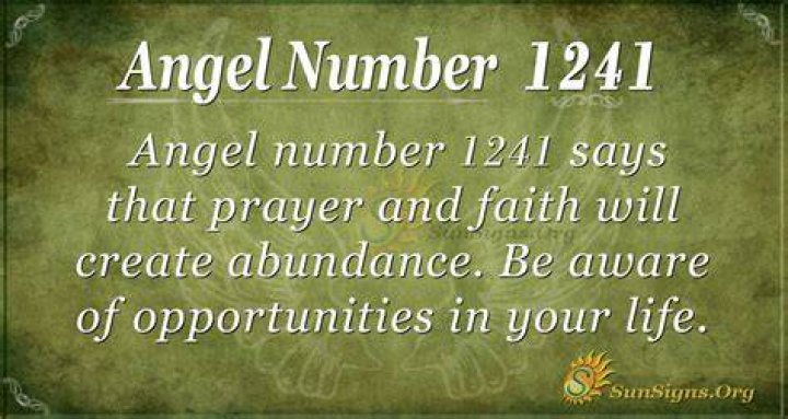 angel number 1241