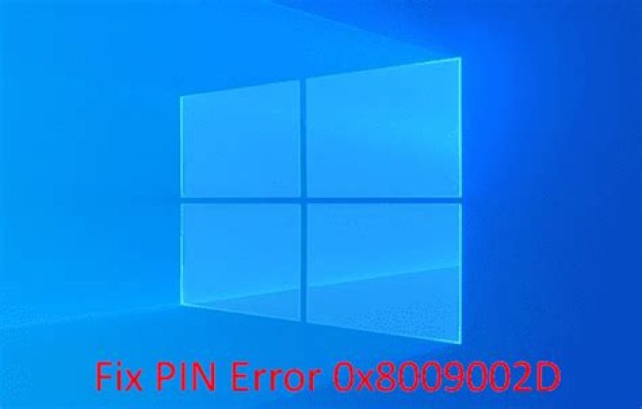 Fix 0x8009002d error code in Windows 10