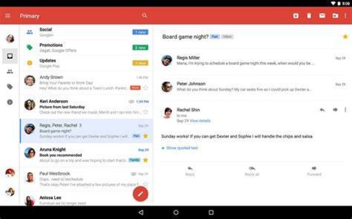 Gmail app Pixel 2 XL AA 2 Gmail