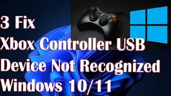 usb-update Xbox controller not recognized